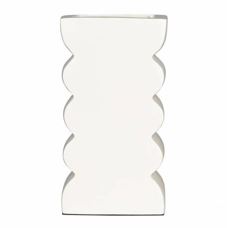Vase Curves S Zuiver Soliflore Design Finition Beige Décoration à Poser Originale 6x11x21cm