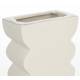 Vase Curves S Zuiver Soliflore Design Finition Beige Décoration à Poser Originale 6x11x21cm
