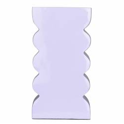 Vase Curves L Zuiver Soliflore Design Finition Lilas Décoration à Poser Originale 8x14x27cm