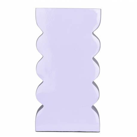 Vase Curves L Zuiver Soliflore Design Finition Lilas Décoration à Poser Originale 8x14x27cm