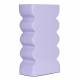 Vase Curves L Zuiver Soliflore Design Finition Lilas Décoration à Poser Originale 8x14x27cm