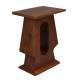 Guéridon Pilaster Dutchbone Table d'Appoint en Manguier Sellette Rectangulaire