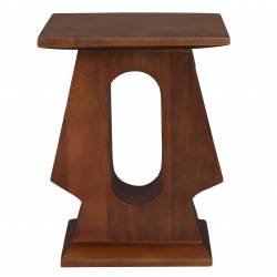 Guéridon Pilaster Dutchbone Table d'Appoint en Manguier Sellette Rectangulaire