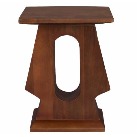 Guéridon Pilaster Dutchbone Table d'Appoint en Manguier Sellette Rectangulaire