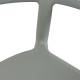 Chaise Extérieure design Assise en Polyuréthane Couleur Verte Fauteuil de Jardin Design 54x56,5x76cm