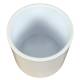 Lot 2 Vases et Support Porte-Plantes Deux Niveaux en Métal Vert d'Eau et Céramique Blanche 20,5x20,5x25cm