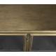 Buffet Gertlush Dutchbone Bahut en Acier Couleur Laiton et Verre Meuble de Rangement Vitré 38,5x80x100cm