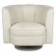 Fauteuil Tissu Flower Dutchbone Vintage Tendance Siège de Salon Beige 74x76x86cm