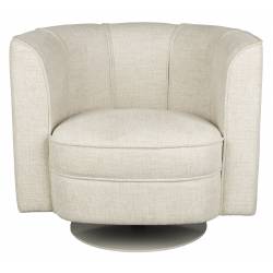 Fauteuil Tissu Flower Dutchbone Vintage Tendance Siège de Salon Beige 74x76x86cm