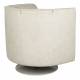 Fauteuil Tissu Flower Dutchbone Vintage Tendance Siège de Salon Beige 74x76x86cm