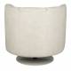 Fauteuil Tissu Flower Dutchbone Vintage Tendance Siège de Salon Beige 74x76x86cm
