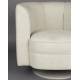 Fauteuil Tissu Flower Dutchbone Vintage Tendance Siège de Salon Beige 74x76x86cm