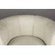 Fauteuil Tissu Flower Dutchbone Vintage Tendance Siège de Salon Beige 74x76x86cm