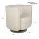 Fauteuil Tissu Flower Dutchbone Vintage Tendance Siège de Salon Beige 74x76x86cm