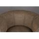 Fauteuil Tissu Flower Dutchbone Vintage Tendance Siège de Salon Marron 74x76x86cm