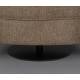 Fauteuil Tissu Flower Dutchbone Vintage Tendance Siège de Salon Marron 74x76x86cm