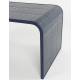 Table Basse Tiles Zuiver Guéridon en Acier Thermoloqué et Céramique Sellette Finition Bleu laquée 40x47x80cm