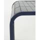 Table Basse Tiles Zuiver Guéridon en Acier Thermoloqué et Céramique Sellette Finition Bleu laquée 40x47x80cm