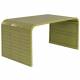 Table Basse Tiles Zuiver Guéridon en Acier Thermoloqué et Céramique Sellette Finition Vert Laquée 40x47x80cm