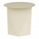 Guéridon Foldy Zuiver Sellette Ronde en Acier Beige Table d'Appoint Design 40x40x45,8cm