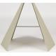 Guéridon Foldy Zuiver Sellette Ronde en Acier Beige Table d'Appoint Design 40x40x45,8cm