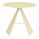 Guéridon Foldy Zuiver Sellette Ronde en Acier Jaune Table d'Appoint Design 40x40x45,8cm