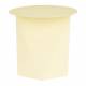 Guéridon Foldy Zuiver Sellette Ronde en Acier Jaune Table d'Appoint Design 40x40x45,8cm