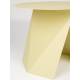 Guéridon Foldy Zuiver Sellette Ronde en Acier Jaune Table d'Appoint Design 40x40x45,8cm