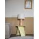 Guéridon Foldy Zuiver Sellette Ronde en Acier Jaune Table d'Appoint Design 40x40x45,8cm
