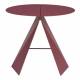 Guéridon Foldy Zuiver Sellette Ronde en Acier Rouge Table d'Appoint Design 40x40x45,8cm