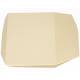 Guéridon North Beige Zuiver Bout de Canapé en Acier et Résine Sellette Forme Sculpturale Table de Chevet Graphique 40x40x60cm