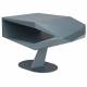 Guéridon North Space Black Zuiver Bout de Canapé Acier et Résine Sellette Forme Sculpturale Table de Chevet Graphique 40x40x60cm