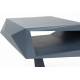 Guéridon North Space Black Zuiver Bout de Canapé Acier et Résine Sellette Forme Sculpturale Table de Chevet Graphique 40x40x60cm