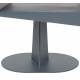 Guéridon North Space Black Zuiver Bout de Canapé Acier et Résine Sellette Forme Sculpturale Table de Chevet Graphique 40x40x60cm