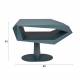 Guéridon North Space Black Zuiver Bout de Canapé Acier et Résine Sellette Forme Sculpturale Table de Chevet Graphique 40x40x60cm
