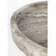 Guéridon Cosmopolitan Zuiver Sellette Ronde en Marbre Marron Table d'Appoint à 3 Pieds 40x40x43,5cm