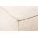 Canapé d'Angle Fat Freddy Zuiver Sofa Tissu Beige Méridienne Gauche Banquette de Salon 72x188x308cm