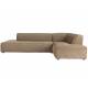 Canapé d'Angle Fat Freddy Zuiver Sofa Tissu Caramel Méridienne Gauche Banquette de Salon 72x188x308cm