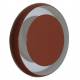 Applique Target Athezza Eclairage Mural en Acier Emaillé Terracotta Luminaire 13x38x38cm