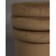 Pouf Aditi Dutchbone Assise d'Appoint en Velours Marron Siège Rond Assise 1 Place 40x40x44cm