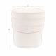 Pouf Aditi Dutchbone Assise d'Appoint en Velours Marron Siège Rond Assise 1 Place 40x40x44cm