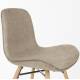 Lot de 2 Chaises Design Lester Sièges Woody de Table Séjour Chic et Tendance en Tissu Marron 50x55x80,5m