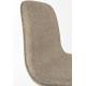 Lot de 2 Chaises Design Lester Sièges Woody de Table Séjour Chic et Tendance en Tissu Marron 50x55x80,5m