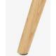 Lot de 2 Chaises Design Lester Sièges Woody de Table Séjour Chic et Tendance en Tissu Marron 50x55x80,5m