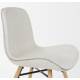 Lot de 2 Chaises Design Lester Sièges Woody de Table Séjour Chic et Tendance en Tissu Beige 50x55x80,5m