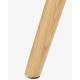 Lot de 2 Chaises Design Lester Sièges Woody de Table Séjour Chic et Tendance en Tissu Beige 50x55x80,5m