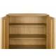 Vaisselier Raster Zuiver Meuble Haut en Bois Naturel Armoire Style Scandinave 45x100x120cm