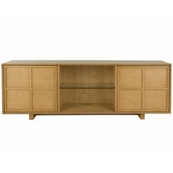 Meuble TV Raster Zuiver Enfilade Scandinave Meuble Bas en Bois Naturel 42x54x160cm