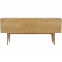 Buffet On Wood Zuiver Meuble de Rangement sur Pied Bahut en Bois Naturel Bahut Enfilade 40x71,5x160cm