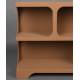 Etagère Basse Dundee M Dutchbone Bibliothèque en Bois Couleur Terracotta Support pour Objets Décoratifs 37x85x120cm